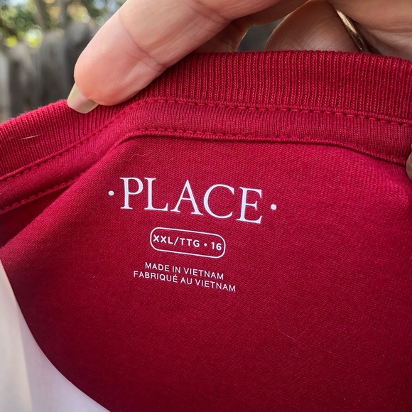 3/$15 NWT Children Place SUPER POWER Red Long Sleeve Top - Picture 3 of 5